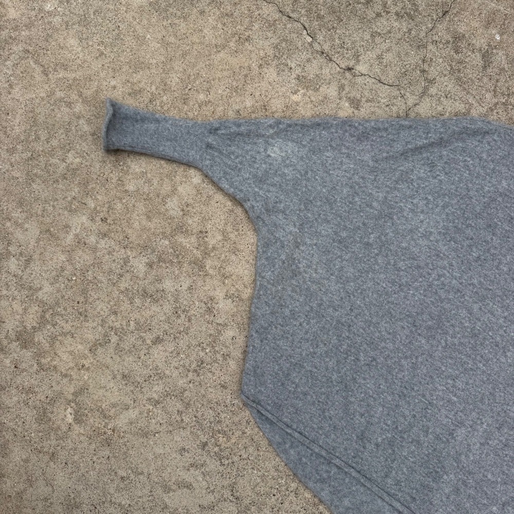 Quince Batwing Sweater Womens L/XL Heather Grey Cashmere Oversized Soft Chic - Picture 6 of 12